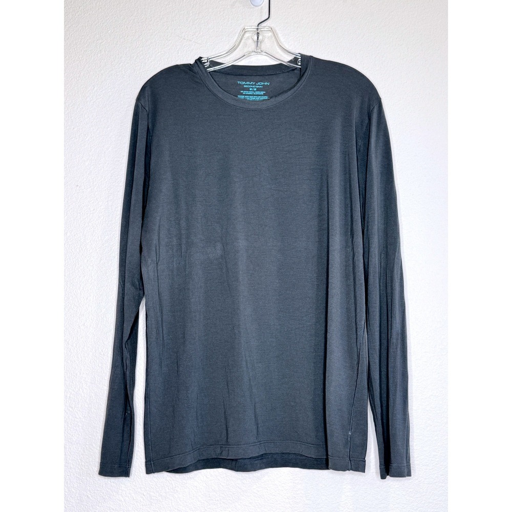 TOMMY JOHN Second Skin Sleep Tee Top Long Sleeve Medium Gray Loungewear PJs